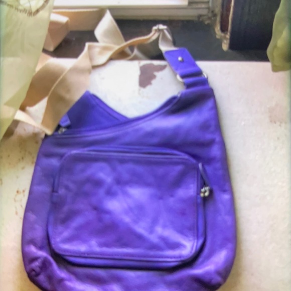 MOVING SALE NO HAGGLING NO BRAND WOMEN SMALL PURPLE/TAN CROSSBODY BAG